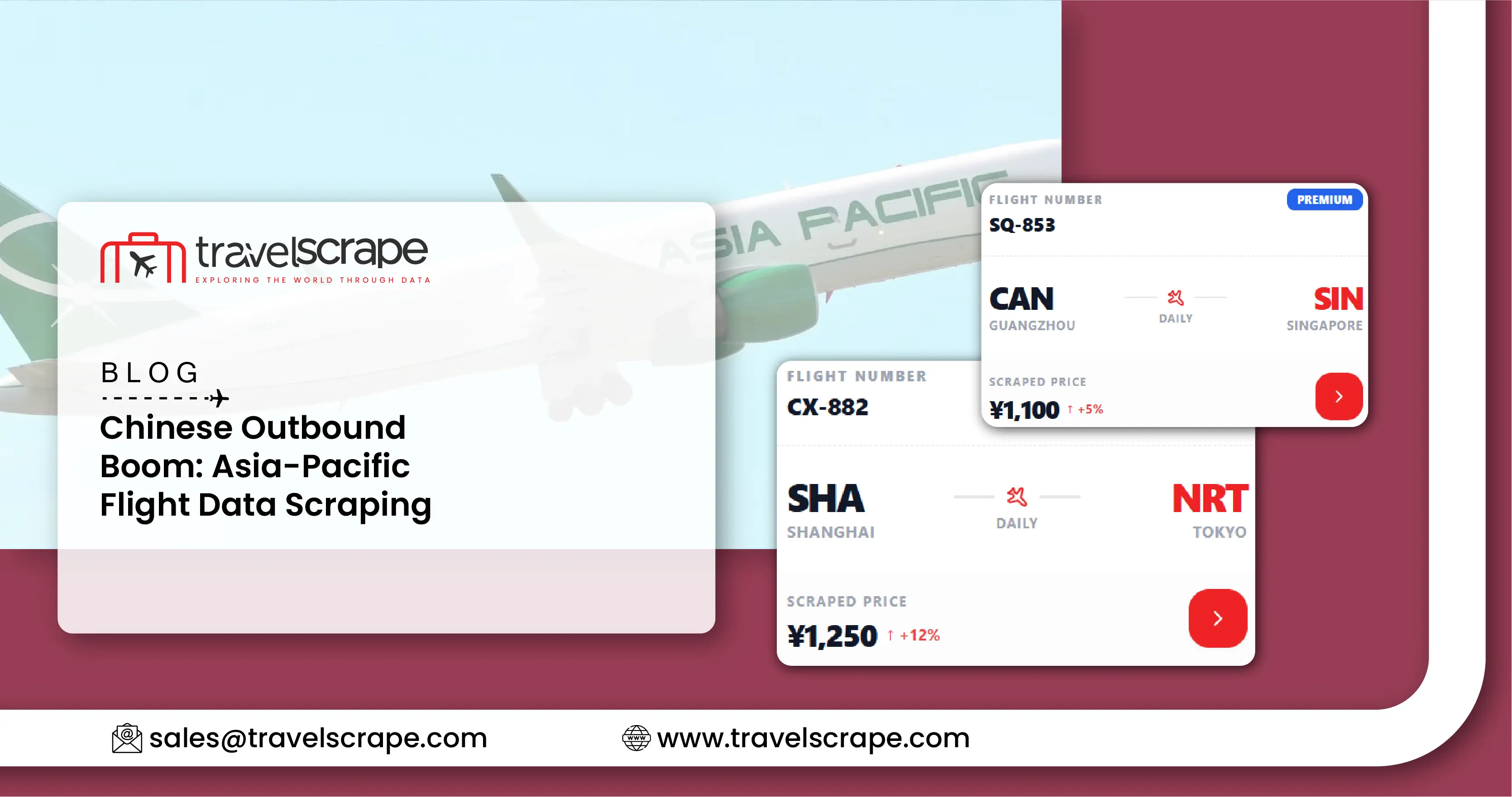 Chinese Outbound Boom Asia-Pacific Flight Data Scraping